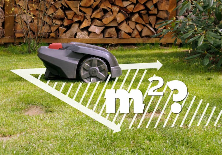 Quadratmeterangabe beim Mähroboter